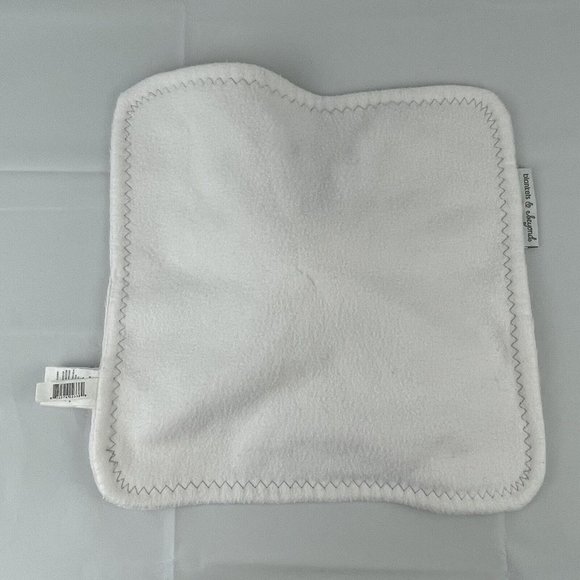 Blankets & Beyond Pink Lamb Sheep Lovey 13" Baby Security Blanket Zigzag Edging - Picture 4 of 6